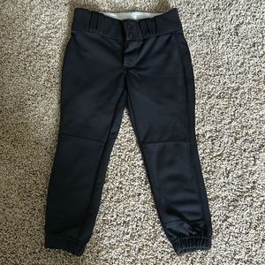 Girls size small champro black softball pants